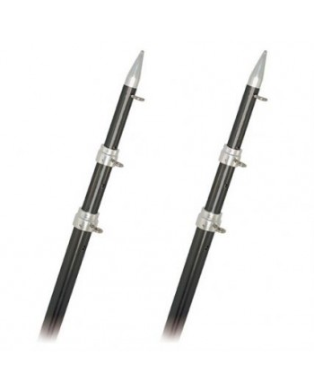 Rupp Top Gun Outrigger Poles - Fixed Length - Carbon Fiber - 18'