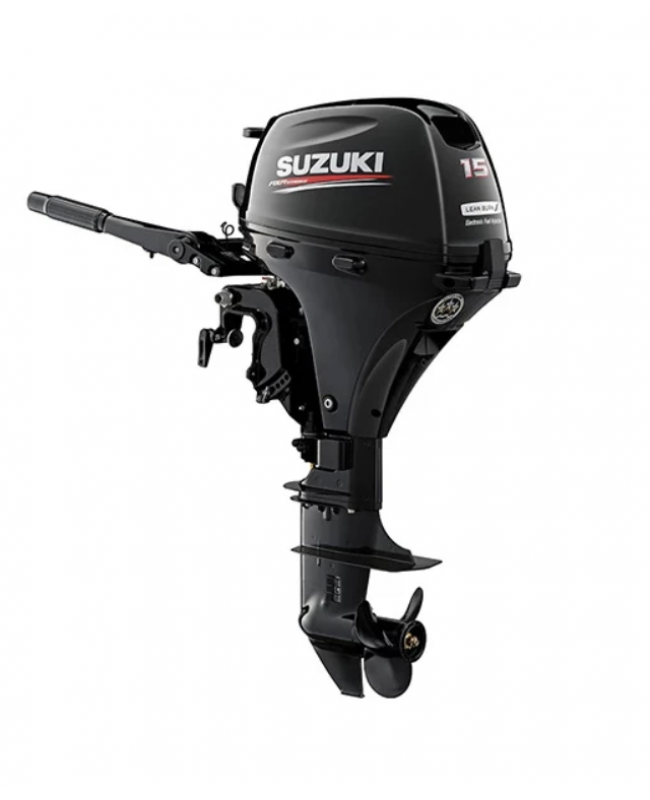 Suzuki 15 HP DF15AES2 Outboard Motor 15" Shaft Length