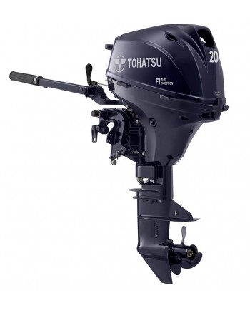 2020 Tohatsu 20 HP MFS20EEFS Outboard Motor 15" Shaft Length