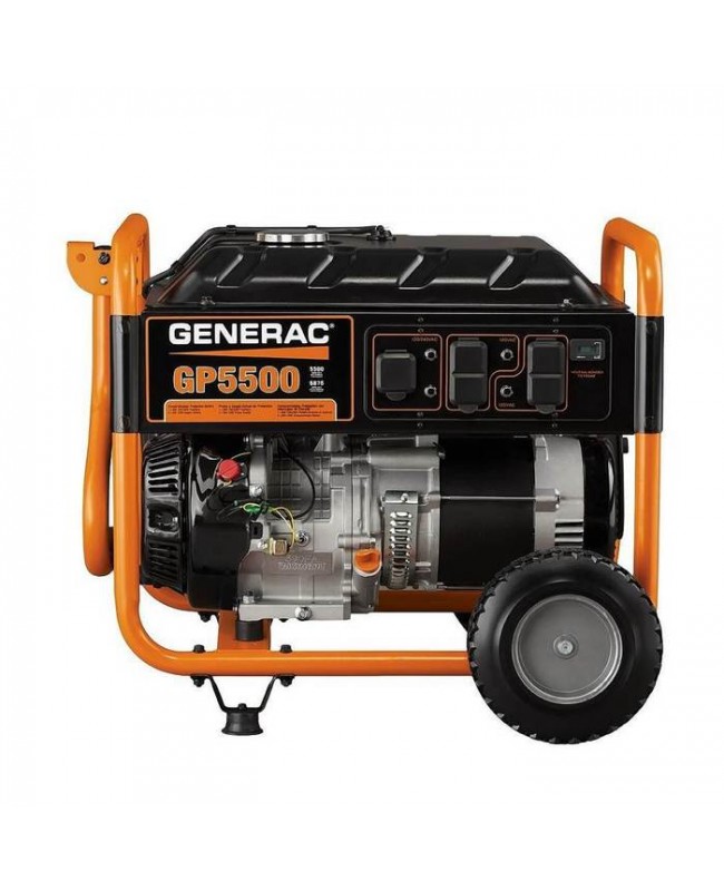 Generac GP5500 389cc 5,500-Watt 120/240-Volt Recoil Start Portable Generator - 5939 