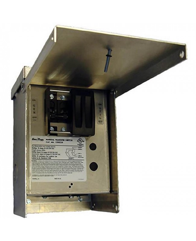 Generac GNC-6377 30-Amp 120/240V 1-Circuit Outdoor Manual Transfer Switch Nema 3R  Generac GNC-6377 30-Amp 120/240V 1-Circuit Outdoor Manual Transfer Switch Nema 3R
